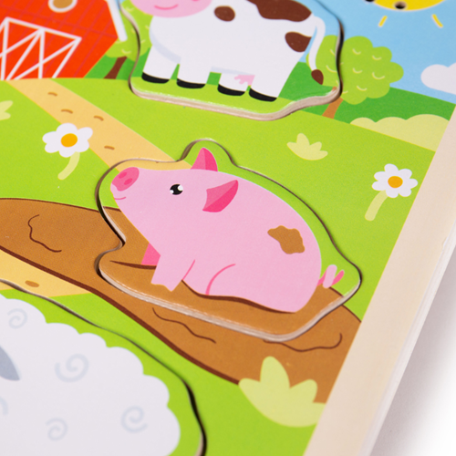 Bigjigs Sound Puzzle Farm-3