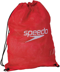 Speedo mesh swim bag red - spacious sports bag for wet swim gear