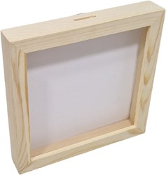Hobbygroep piggy bank plexiglass large - transparent money box for kids