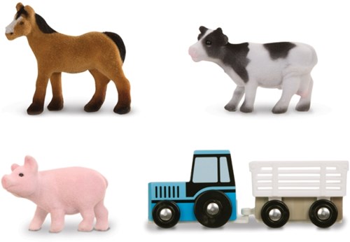 Melissa & Doug farm play mat with animals and tractor - play rug-2