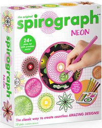 Spirograph creative drawing toy Neon set - multicolor