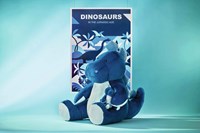 Steiff plush Stegosaurus cuddly toy medium blue 80 cm dinosaur-3