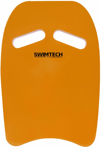SwimTech Classic Dual-Grip Kickboard - Fluo Orange - 41 x 28.5 x 2.7cm