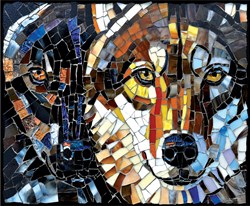 SunsOut puzzle Stained Glass Wolves - 1000 pieces jigsaw