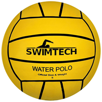 SwimTech water polo ball yellow size 5 - waterpolo ball rubber