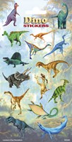 Stickers Dinosaurussen craft set 15 pieces colorful dino stickers