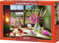Castorland puzzle art Still Life with Violet Snapdragons - 1000 pieces-2