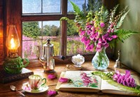 Castorland puzzle art Still Life with Violet Snapdragons - 1000 pieces