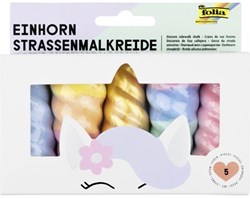 Folia unicorn sidewalk chalk - colorful chalk for outdoor creativity