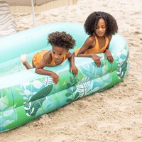 Swim Essentials inflatable kids pool - Tropical Green 211x132x46cm-2