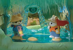 Sylvanian Families forest waterfall playset with adventure baby figure