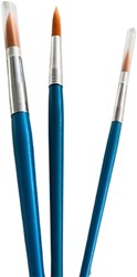 Hobby & Crafting Fun brush set round painting synthetic 3 pieces