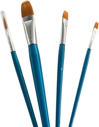 Hobby & Crafting Fun brush set painting acrylic watercolor 4 pieces