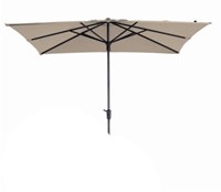 Syros luxury garden parasol 280x280cm ecru water-repellent UV