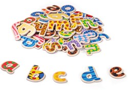 Tidlo wooden magnetic letters toy - educational learning fun