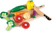 Tidlo wooden vegetable cutting set - educational toy kitchen