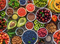 Castorland jigsaw puzzle superfood table 2000 pieces colorful food