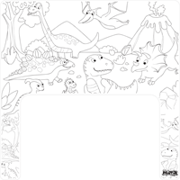 Matta dinosaur coloring placemat silicone for Ikea Antilop high chair