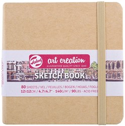 Talens sketchbook kraft 12x12 cm 140 gsm 80 sheets compact creative
