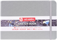 Talens sketchbook silver 21x15 cm 140gsm 80 sheets for drawing