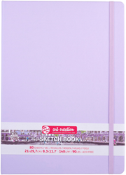 Talens sketchbook pastel violet 21x30 cm 140 gsm 80 sheets hardcover