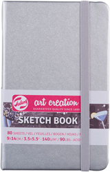 Talens sketchbook silver 9x14 cm 140gsm 80 sheets compact creative