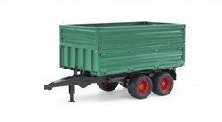 Bruder trailer toy - Tandem axle trailer green 1:16