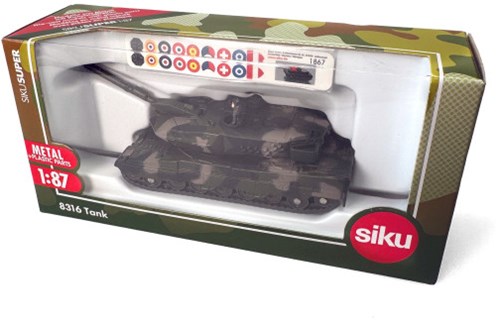 Siku tank toy vehicle 1:87 metal camouflage for kids and collectors-3