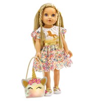 Heless doll handbag unicorn glitter design 35-45 cm-2
