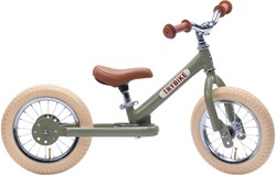 Trybike balance bike Steel vintage green - two-wheeler for kids