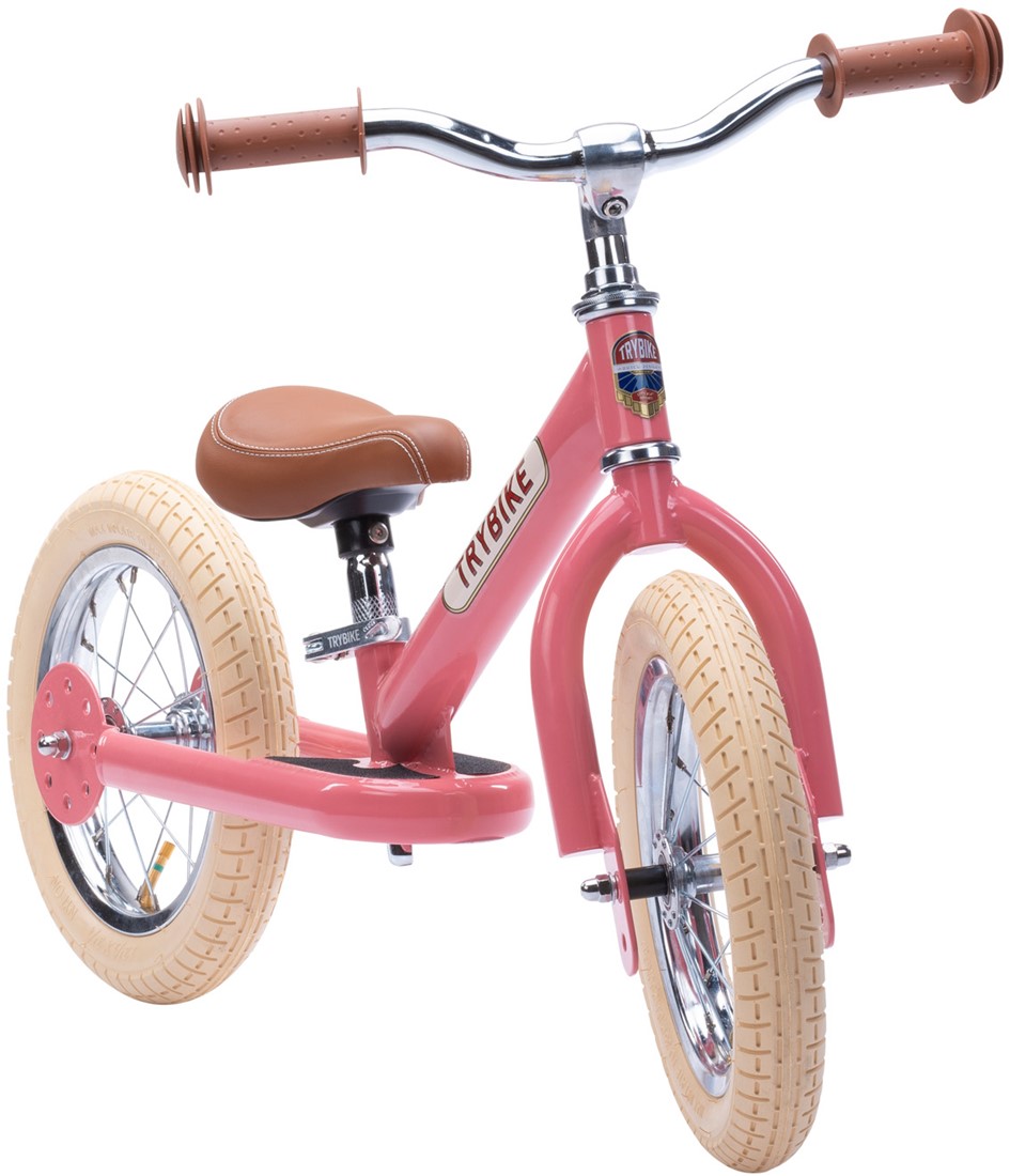 Trybike steel vintage pink two wheeler Planet Happy