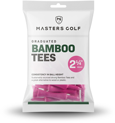 Masters Bamboo golf tees pink 20 pieces sustainable and eco-friendly