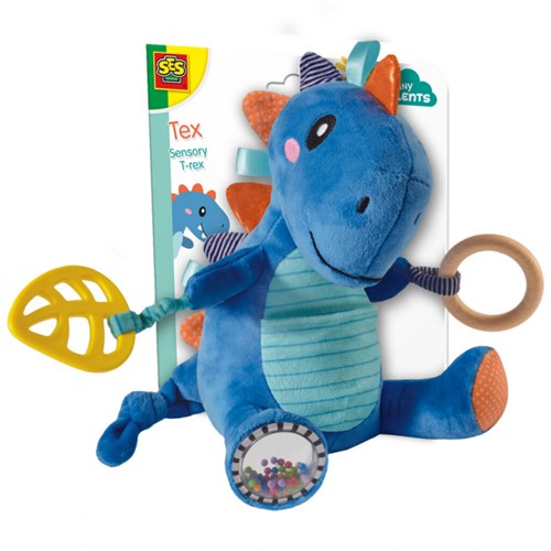 Ses dinosaur cuddly toy Tex - sensory baby toy T-rex