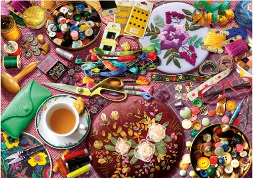 Educa jigsaw puzzle The Sewing Table 2000 pieces nostalgia adults