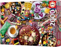 Educa jigsaw puzzle The Sewing Table 2000 pieces nostalgia adults-2