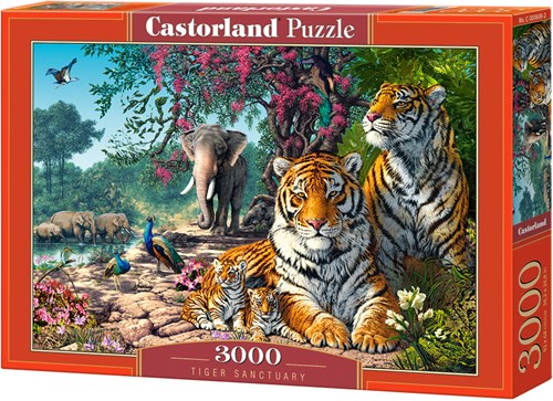 Castorland puzzle animals The Tiger Sanctuary - 3000 pieces-2