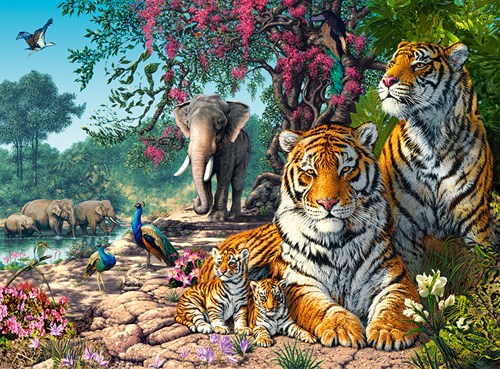 Castorland puzzle animals The Tiger Sanctuary - 3000 pieces