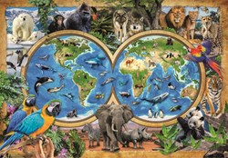 Clementoni animal world puzzle - 300 pieces - educational toy for kids