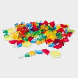 TickiT translucent block set - hollow geometric shapes toy
