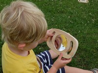 TickiT wooden toy funhouse mirror convex concave double-sided-3