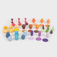 TickiT wooden treasures educational toy set 42 pieces multicolor-2