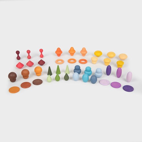 TickiT wooden treasures educational toy set 42 pieces multicolor-3