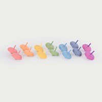 TickiT wooden toy rainbow spinning tops set - educational play