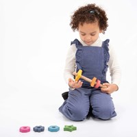 TickiT wooden toy Rainbow Wooden Shape Twister educational-2