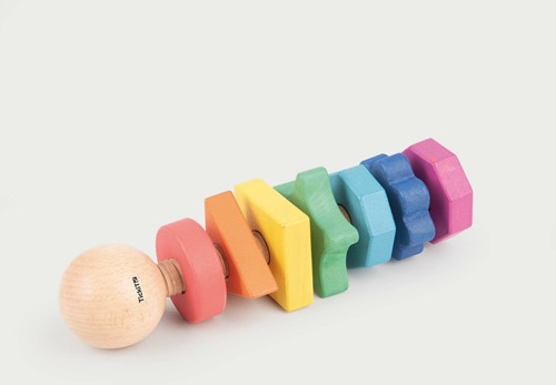 TickiT RAINBOW WOODEN SHAPE TWISTER
