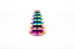 TickiT sensory toy reflective buttons - 7 pieces color