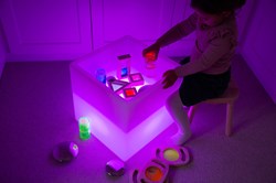TickiT sensory play cube LED light water-resistant educational toy