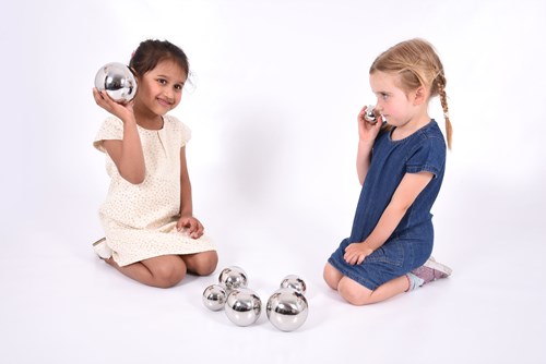 TickiT Sensory Mirror Balls with Sound - Reflective Toy-2
