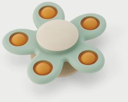 TickiT sensory toy SiliSoft Flower Spinner neutral silicone