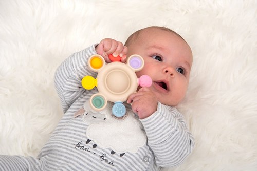 TickiT silicone teether sensory toy rainbow baby-2